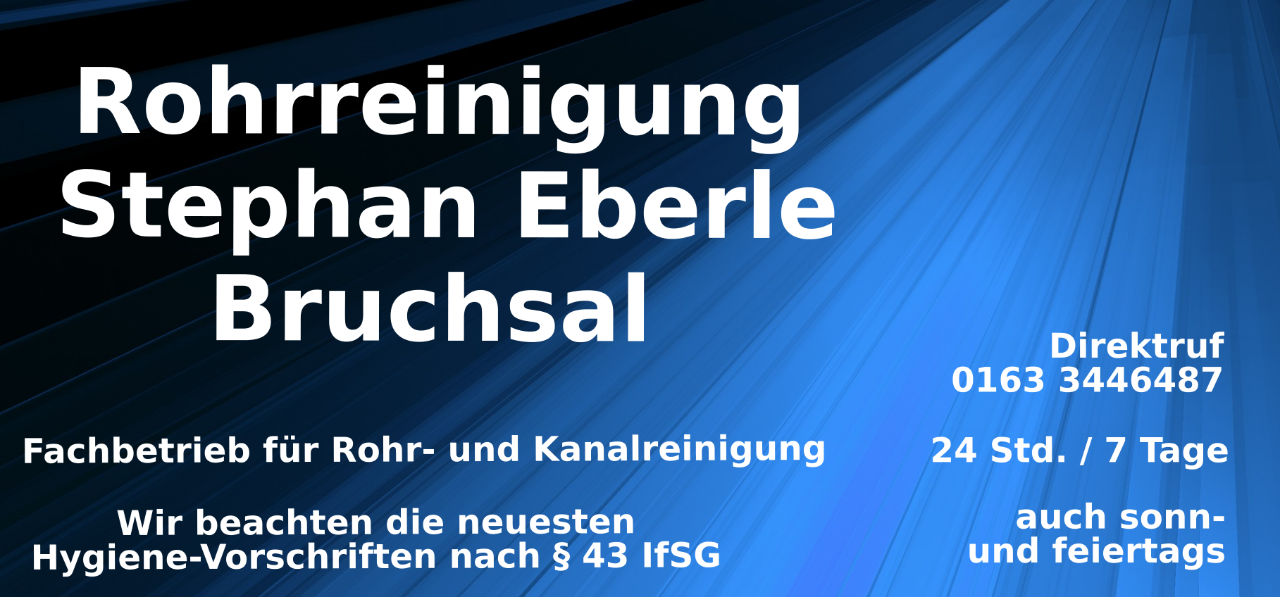 Rohrreinigung Stephan Eberle Bruchsal